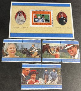 ASCENSION ISLAND # 674-680-MINT NEVER/HINGED-COMPLETE SET & SOUVENIR SHEET--1997