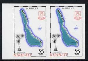 Kiribati 1987 Map 55c (Tabiteuea and pandanus tree) imper...