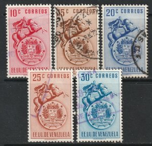 Venezuela 1951 Sc 500-4 partial set used