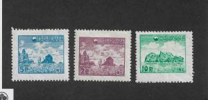 Korea Scott # 200-202 ,VF Mint Lightly Hinged,nice color,see pic !