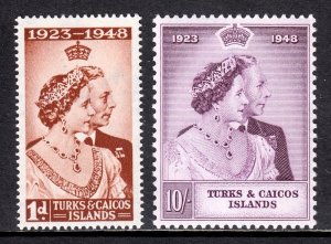 Turks and Caicos Islands - Scott #92-93 - MNH - SCV $11