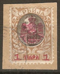 Serbia 78a Mi 72A On Piece Fine Signed 1903 SCV $750.00