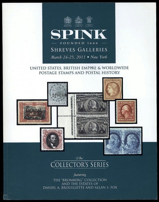 Spink Shreves catalog: The Collector's Series Mar. 24-25, 2011