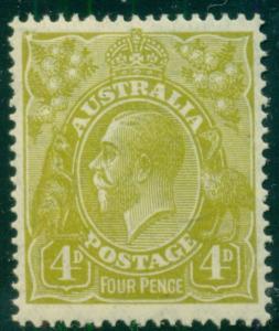AUSTRALIA #73a Mint Hinged, Scott $125.00