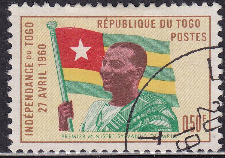 Togo 377 USED 1960 PM Sylvanus Olympio .50 Fr