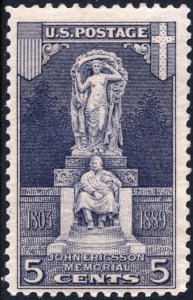 SC#628 2¢ Ericsson Memorial (1926) MLH