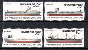 Singapore 308-311 Ships MNH VF