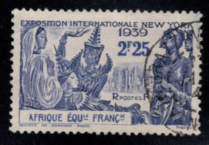 French Equatorial Africa Scott 79 Used New York 1939 Exposition stamp