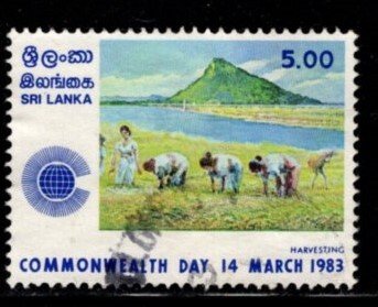Sri Lanka #670 Commenwealth day - Harvesting - Used