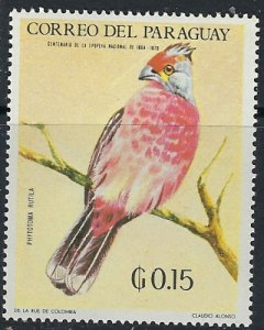 Paraguay 1161 MNH 1969 Bird (ak2775)