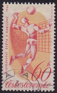 Czechoslovakia - 1966 - Scott #1369 - used - Sport Volleyball