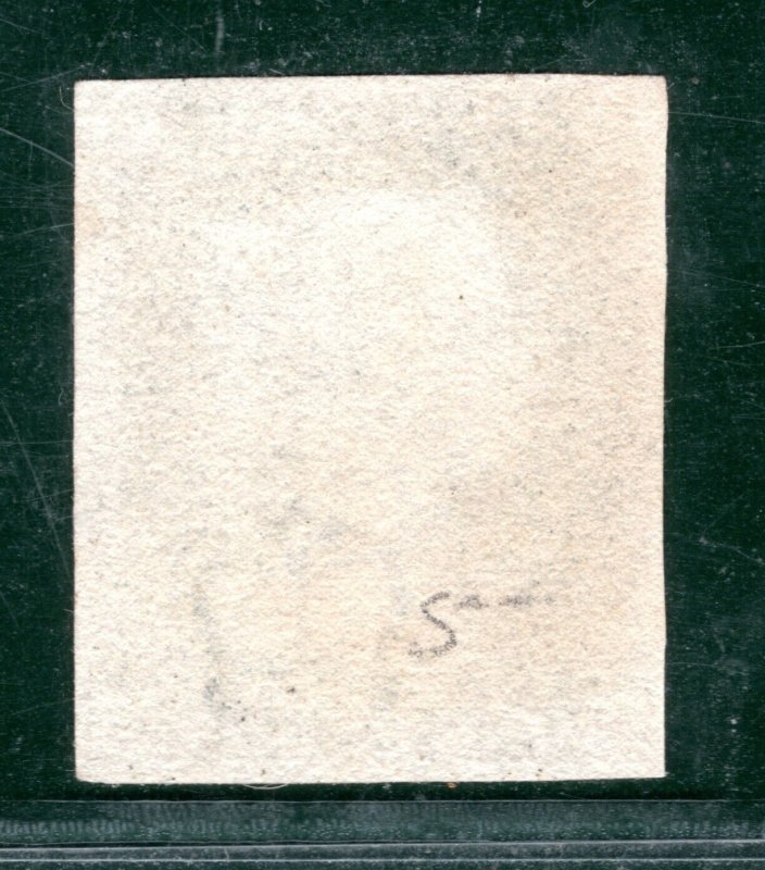 PENNY BLACK 1840 QV GB SG.2 1d Plate 5 (PG) *CLEAR PROFILE* Cat £400+ GRED33