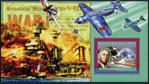 Military Airplanes Stamp Sir Franklin Roosevelt Douglas SBD Bombardement S/S MNH