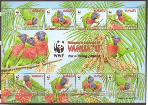 VANUATU SGMS1098 2011 BIRDS  MNH