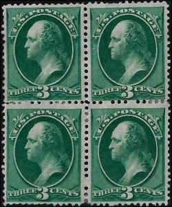 158 Mint,NG,HR... Block of 4... SCV $550.00