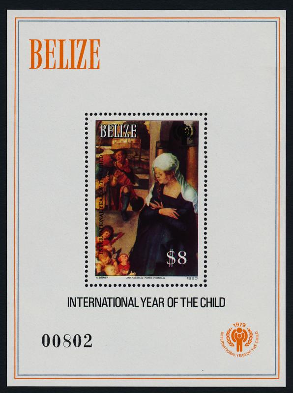 Belize 522 MNH International Year of the Child, Art, Durer
