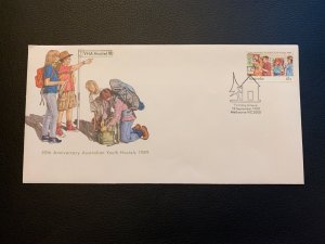 AUSTRALIA - 1989 50th Anniv. of the Australian Youth Hostels - FIRST DAY COVER