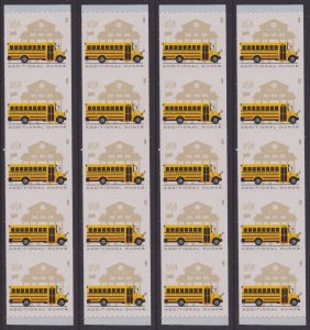 US 5741 School Bus additional ounce rate coil strip 5x4 MNH 2023