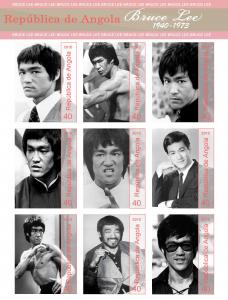 ANGOLA SHEET IMPERF CINDERELLA BRUCE LEE