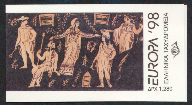 GREECE 1907 bc MINT NH BOOKLET, 1998 EUROPA 