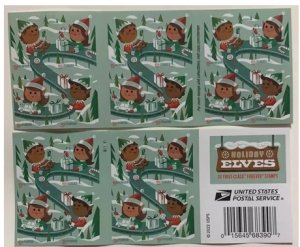 2022 Holiday Elves  Forever stamps 5 books total 100pcs