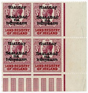 (I.B) George V Revenue : Land Registry of Ireland 3d (Provisional Govt OP)