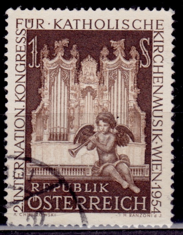 Austria 1954, ,2nd International Congress of Catholic Church Music, 1s, used