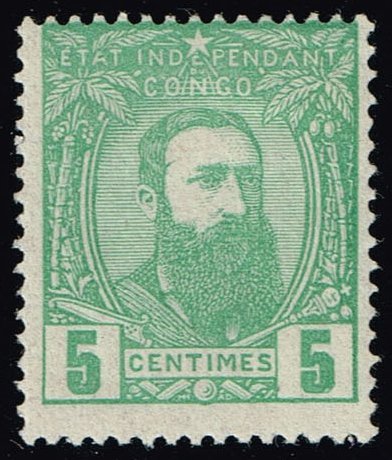 Belgian Congo #6 King Leopold II; Unused (2Stars)