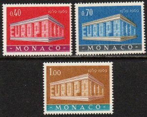 Monaco Sc #722-724 MNH