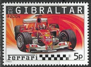 Gibraltar ~ Scott # 994 ~ MNH ~ Ferrari Formula One Car
