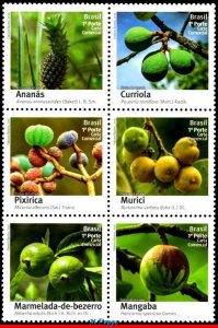 3339-40 BRAZIL 2016 FRUITS OF CERRADO, PLANTS, RHM B-196 AND C-3635-40, MNH