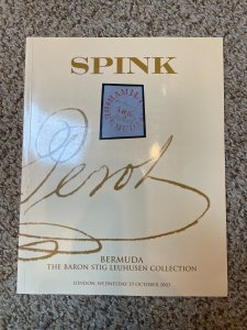 BARON STIG LEUHUSEN Bermuda - October 29, 2003 Spink Auction Catalogue