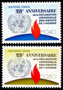 United Nations Geneva 1973 Sc 35-6 MNH