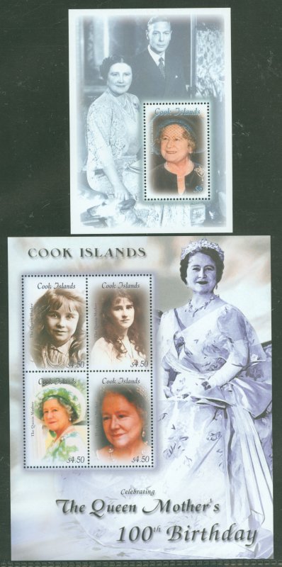 Cook Islands #1235-1236 Mint (NH) Souvenir Sheet (Queen) (Royalty)