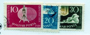 Hungary, Scott #1212-14, Used