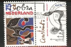 Netherlands Scott 735 Used 1988 perf stamps