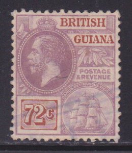British Guiana 200 VF light cancel scv $ 80 ! see pic !