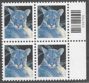 US #4137 MNH Block of 4  Florida Panther