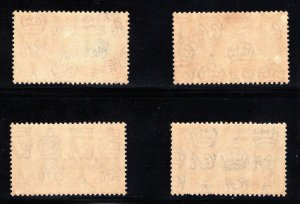 BARBADOS  SC# 186-189  FVF/MOG