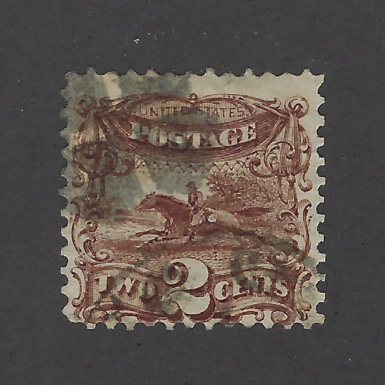 United States Scott 113 2¢ Horse/Rider Used