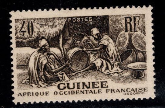 FRENCH GUINEA Scott  138 MH* stamp expect similar centering