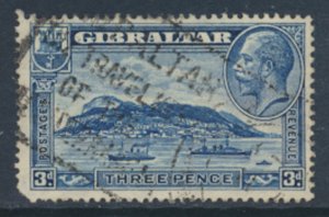 Gibraltar  SG  113 SC# 99  Used   spacefiller   perf 14  see scans / details