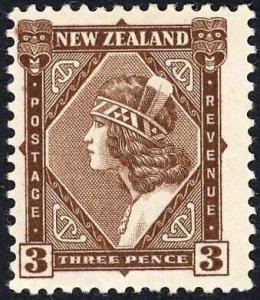 New Zealand SG561 3d Brown Single Wmk M/M Cat 18 pounds