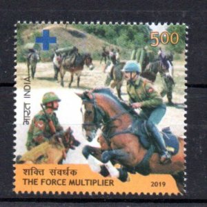 INDIA - 2019 - THE FORCE MULTIPLIER - ARMY - HORSES - DOGS -