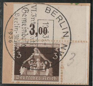 Germany Reich Scott # 473, used, rare special cancellation
