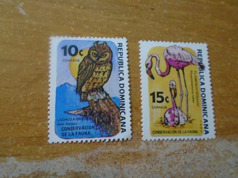 Domonican Republic  #  912-13  MNH  Birds