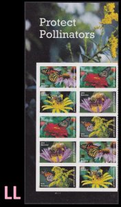 US 5229-5232 5232a Protect Pollinators F plate block 10 LL MNH 2017