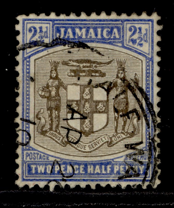 JAMAICA EDVII SG41, 2½d grey and ultramarine, USED. MULT CA