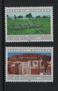 United Nations Vienna  #42-43   MNH  1984  world heritage