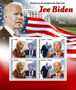 Guinea - 2020 Presidential Election Joe Biden - 4 Stamp Sheet - GU200327a